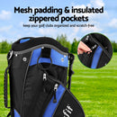 Everfit 6 Way Dividers Golf Bag Stand Insulated Carry Bag Zippered Rain Cover - RnR Galore