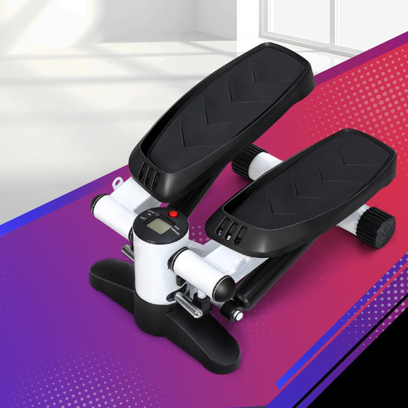 Everfit Mini Stepper with Resistance Rope Aerobic Trainer 150KG White - RnR Galore