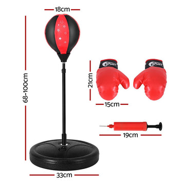 Everfit Punching Boxing Bag Stand Set Gloves with Pump Height Adjustable - RnR Galore