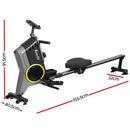 Everfit Rowing Machine 12 Levels Magnetic Rower Fitness Gym Cardio Workout - RnR Galore