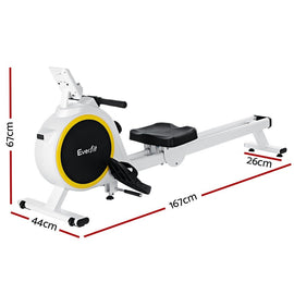 Everfit Rowing Machine 16 Levels Magnetic Rower Home Gym Cardio Workout - RnR Galore