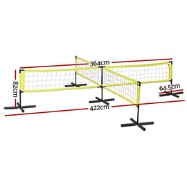 Everfit Water Volleyball Net Set Portable Swimming Pool Nets Game 4 Anchor Bags - RnR Galore