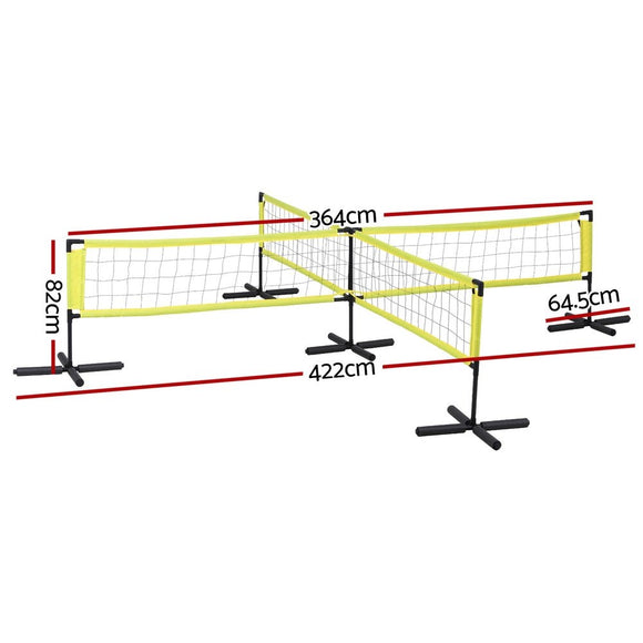 Everfit Water Volleyball Net Set Portable Swimming Pool Nets Game 4 Anchor Bags - RnR Galore