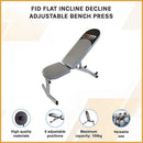 FID Flat Incline Decline Adjustable Bench Press - RnR Galore