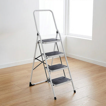 Foldable Non Slip 4 Step Steel Ladder - RnR Galore