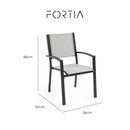 Fortia 4pc Outdoor Dining Chair Set, Furniture for Outside - RnR Galore