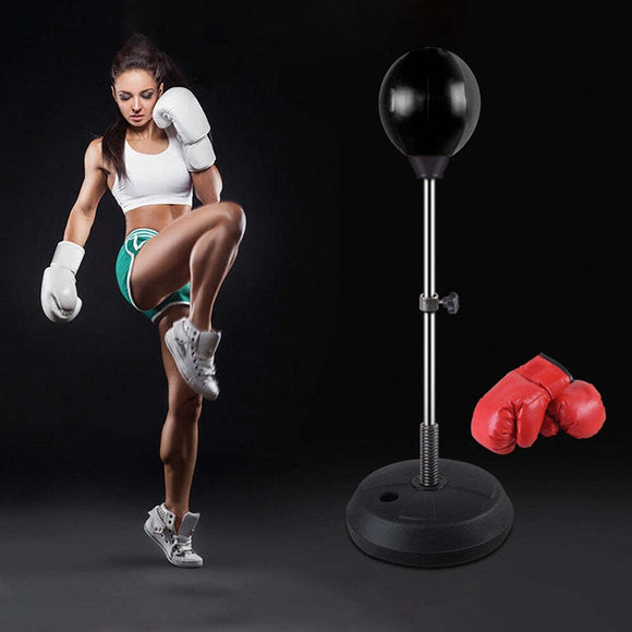 Free - Standing Boxing Set: PU Punching Ball & Boxing Gloves - RnR Galore
