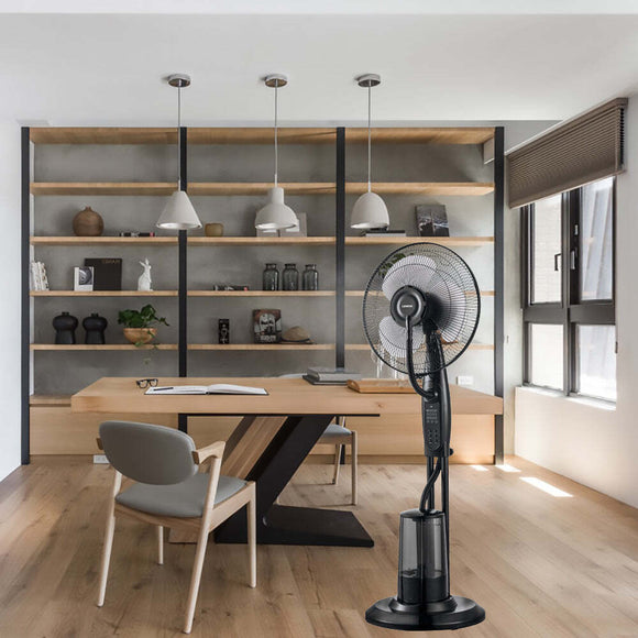 Freestanding Air Cooling Fan w/Misting Water Spray, W40cm, H1.2m + RC - RnR Galore