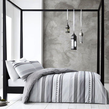 Gabrielle Grey Quilt Cover Set Queen - RnR Galore
