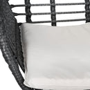 Gardeon 3PC Outdoor Furniture Bistro Set Lounge Setting Table Chairs Cushion Patio Grey - RnR Galore
