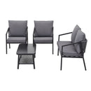 Gardeon 4 Seater Outdoor Sofa Set 4PCS Table Chair Setting Patio Furniture - RnR Galore