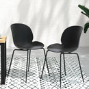 Gardeon 4PC Outdoor Dining Chairs Lounge Chair Patio Garden Furniture Black - RnR Galore