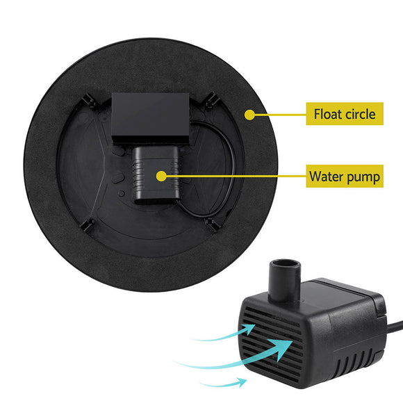 Gardeon Floating Solar Pond Water Fountain Pump Submersible Fountains 250L/H - RnR Galore