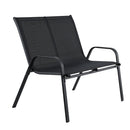 Gardeon Garden Bench Seat Steel Outdoor Patio Park Lounge Backyard Chair Black - RnR Galore