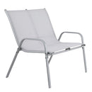 Gardeon Garden Bench Seat Steel Outdoor Patio Park Lounge Backyard Chair Grey - RnR Galore