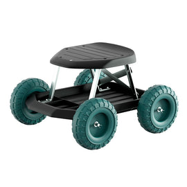 Gardeon Garden Cart Rolling Stool with Wheels Gardening Helper Seat Farm Yard - RnR Galore