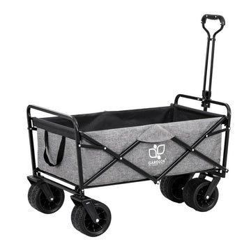 Gardeon Garden Cart with Cargo Net Grey - RnR Galore
