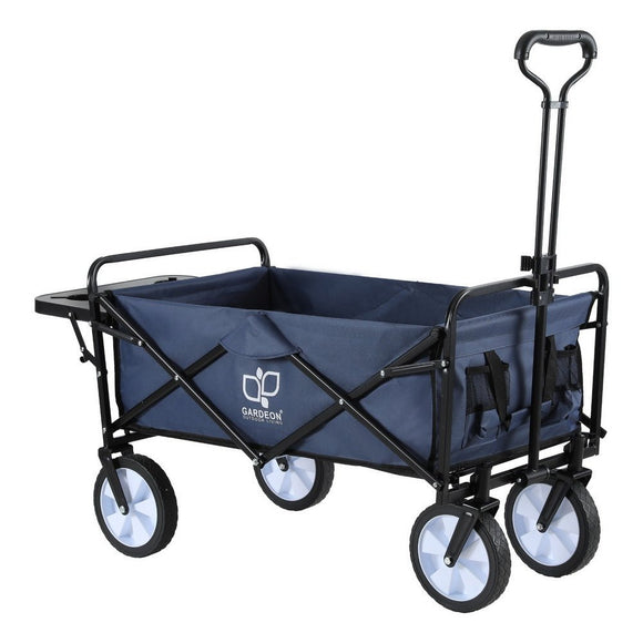Gardeon Garden Cart with Cup Holders Blue - RnR Galore