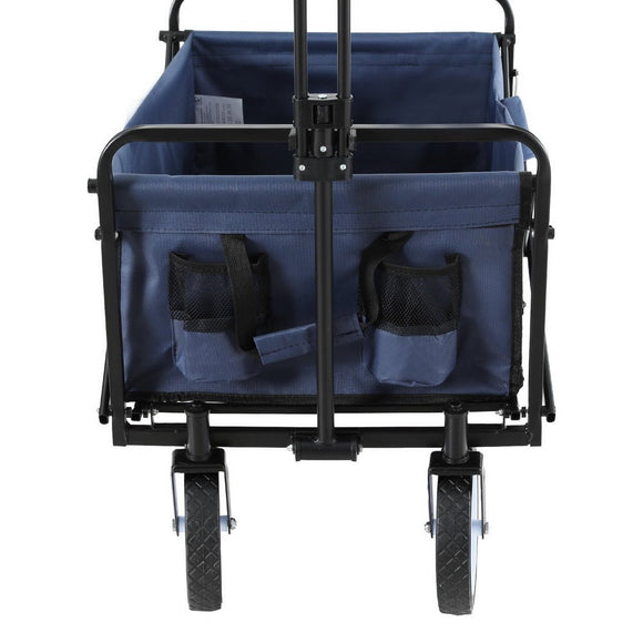 Gardeon Garden Cart with Cup Holders Blue - RnR Galore