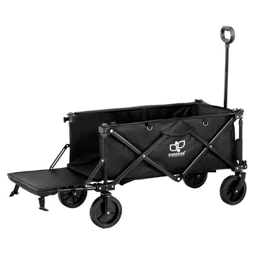 Gardeon Garden Cart with Opening Rear Black - RnR Galore