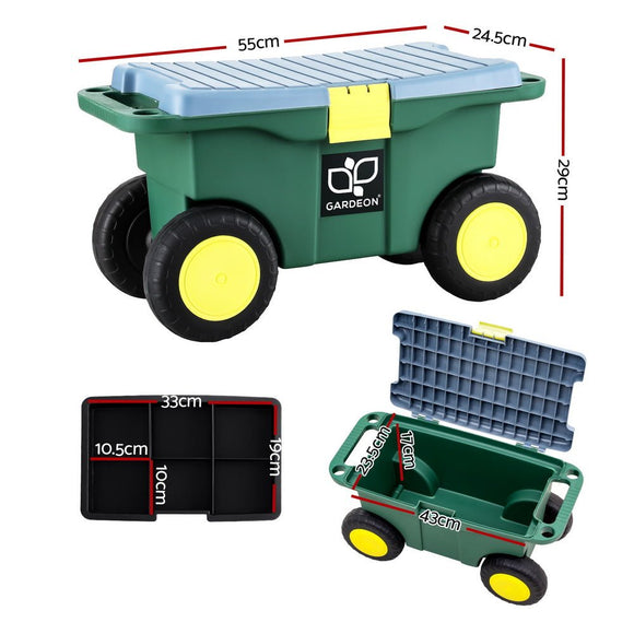 Gardeon Garen Tool Storage Cart 3 - In - 1 Green - RnR Galore
