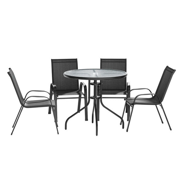 Gardeon Outdoor Dining Set Table and Chairs Patio Garden Furniture Bistro Set - RnR Galore