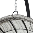 Gardeon Outdoor Egg Swing Chair Wicker Furniture Pod Stand Armrest Light Grey - RnR Galore