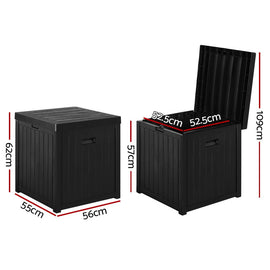 Gardeon Outdoor Storage Box 195L Bench Seat Garden Deck Toy Tool Sheds - RnR Galore