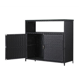 Gardeon Outdoor Storage Cabinet Box Garage Wicker Shed Tools Shelf Chest Garden - RnR Galore
