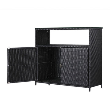 Gardeon Outdoor Storage Cabinet Box Garage Wicker Shed Tools Shelf Chest Garden - RnR Galore