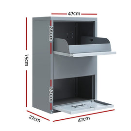 Gardeon Parcel Letterbox Drop Box Package Grey - RnR Galore