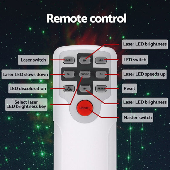 Gardeon Projector Party Light LED Starry Sky Galaxy Laser Projection Night Lamp - RnR Galore