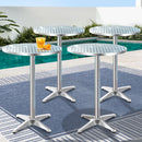 Gardeon Set of 6 Outdoor Bar Table Aluminium Round 70/110CM - RnR Galore