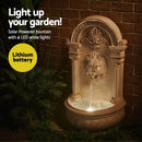 Gardeon Solar Fountain Water Feature Wall Mount Garden Fountains 77CM Beige - RnR Galore