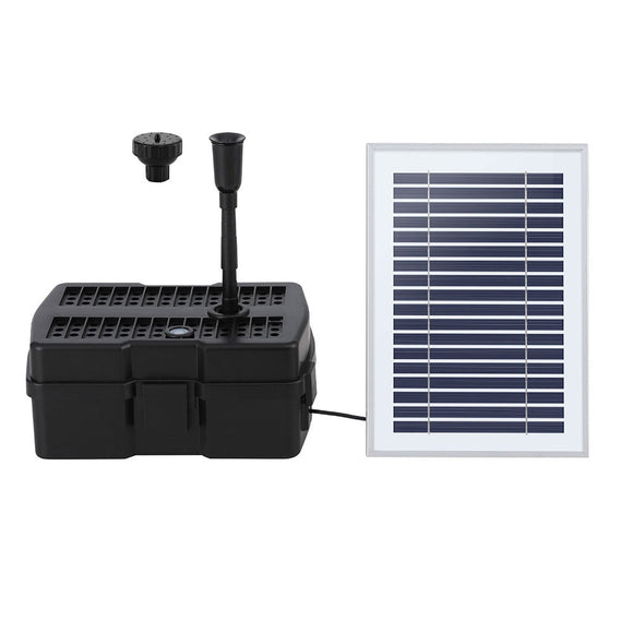 Gardeon Solar Submersible Water Pond Fountain Pump with Filter Box 4.6FT 470L/H - RnR Galore