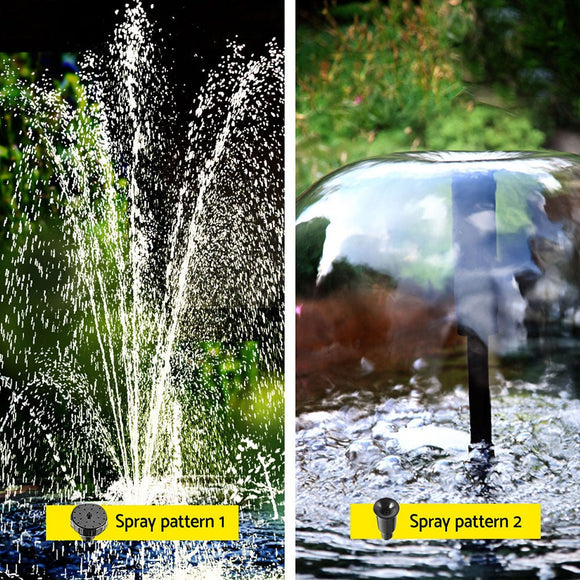 Gardeon Solar Submersible Water Pond Fountain Pump with Filter Box 4.6FT 470L/H - RnR Galore