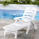 Gardeon Sun Lounger Folding Chaise Lounge Chair Wheels Patio Outdoor Furniture - RnR Galore