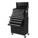 Giantz 13 Drawer Tool Box Cabinet Chest Toolbox Storage Garage Organiser Black - RnR Galore