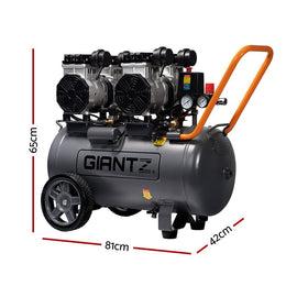 Giantz 50L Air Compressor 200L/min 3.0HP Oil - Free Quiet Electric Portable Air Inflator - RnR Galore