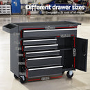 Giantz 6 Drawer Tool Box Chest Cabinet Toolbox Storage Garage Organiser Wheels - RnR Galore