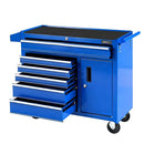Giantz 6 Drawer Tool Chest Trolley Cabinet Cart Toolbox Storage Organiser Wheels - RnR Galore