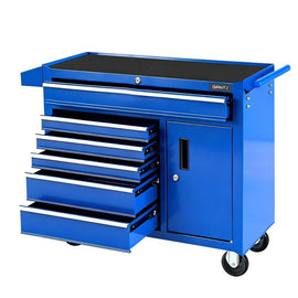 Giantz 6 Drawer Tool Chest Trolley Cabinet Cart Toolbox Storage Organiser Wheels - RnR Galore