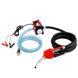 Giantz Fuel Transfer Pump Electric Diesel Kerosene Pump 12V DC 10GPM Nozzle Hose - RnR Galore