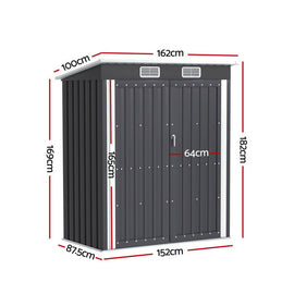 Giantz Garden Shed 1.62x1M Outdoor Storage Tool Workshop House Shelter - RnR Galore