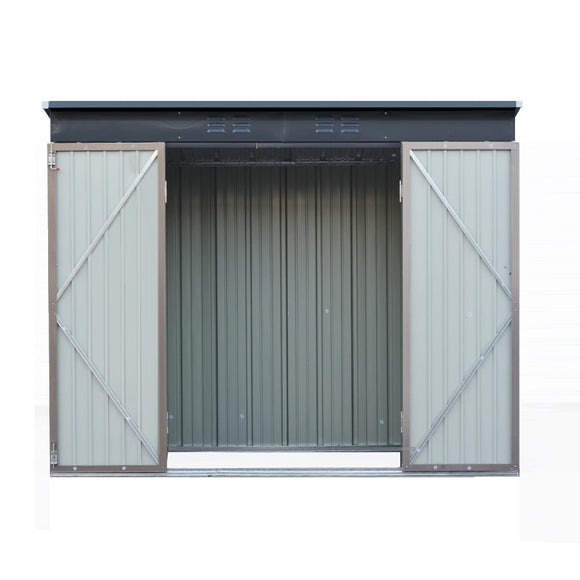Giantz Garden Shed 2.31x1.31M Sheds Outdoor Storage Tool Metal Workshop Shelter Double Door - RnR Galore