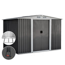 Giantz Garden Shed 2.58x2.07M w/Metal Base Sheds Outdoor Storage Double Door Tool - RnR Galore