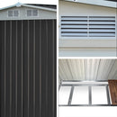 Giantz Garden Shed 2.58x2.07M w/Metal Base Sheds Outdoor Storage Double Door Tool - RnR Galore