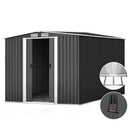 Giantz Garden Shed 2.58x3.14M w/Metal Base Sheds Outdoor Storage Workshop Shelter Sliding Door - RnR Galore