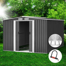 Giantz Garden Shed 2.58x3.14M w/Metal Base Sheds Outdoor Storage Workshop Shelter Sliding Door - RnR Galore