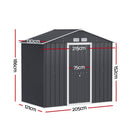 Giantz Garden Shed Outdoor Storage 2.15x1.3M Tool Workshop House Shelter Sliding Door - RnR Galore
